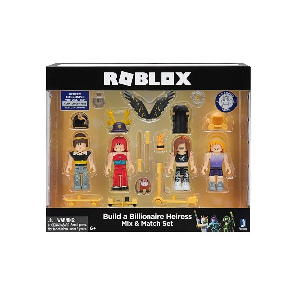 Игровая коллекционная фигурка Jazwares Roblox Mix&Match Set Build a Billionaire Heiress W3 ROG0125