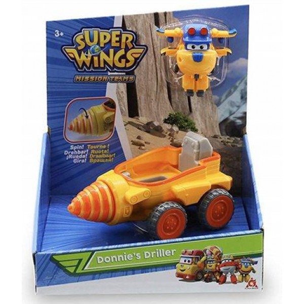 Игровой набор Super Wings Супер крылья Donnie's Driller, Бурильный автомобиль Донни EU730843
