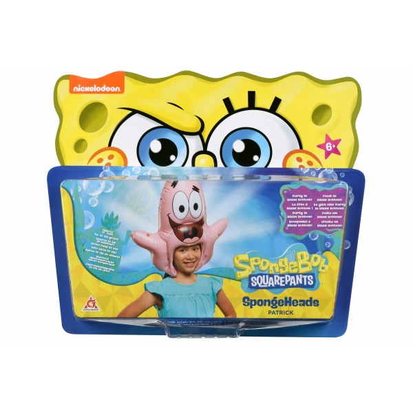 Игрушка-головной убор SpongeBob SpongeHeads Patrick EU690602