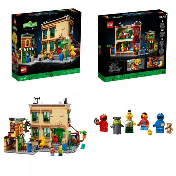 Конструктор LEGO Ideas Улица Сезам, 123 21324