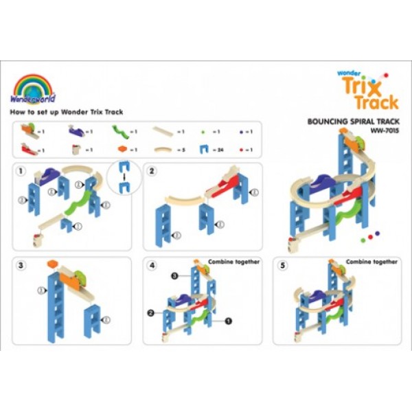 Конструктор Wonderworld Trix Track Спиральная дорожка WW-7015