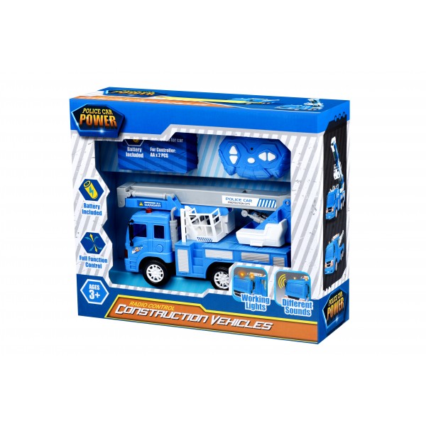 Машинка на радиоуправлении Same Toy City Кран синий F1630Ut