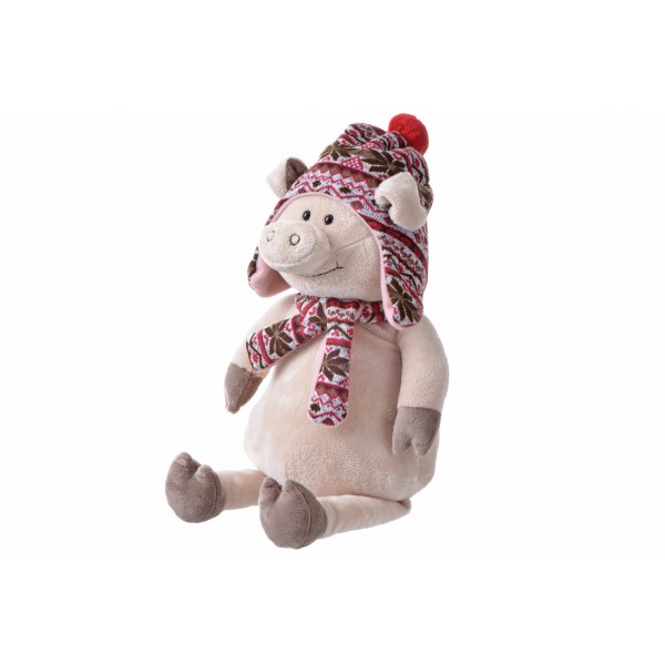 Мягкая игрушка Same Toy Свинка в шапке 48см THT719