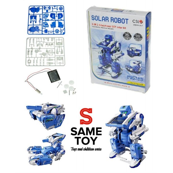 Робот-конструктор Same Toy Трансформер 3 в 1 на солнечной батарее