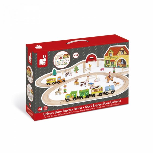 Игровой набор с треком Janod Большая ферма J08525