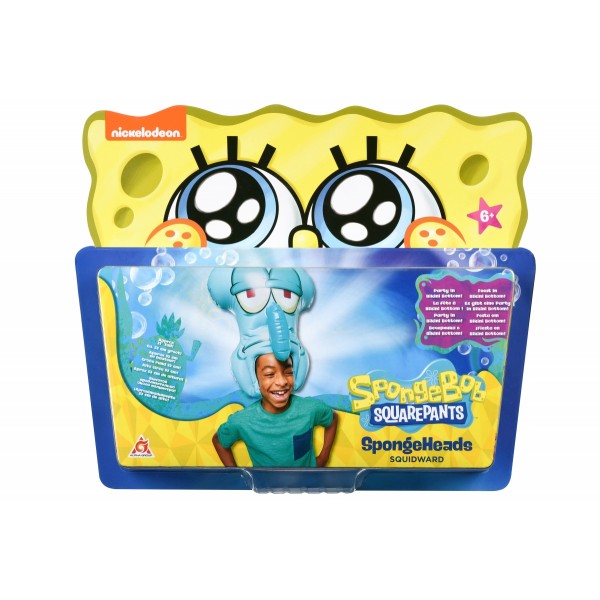 Игрушка-головной убор SpongeBob SpongeHeads Squidward EU690603