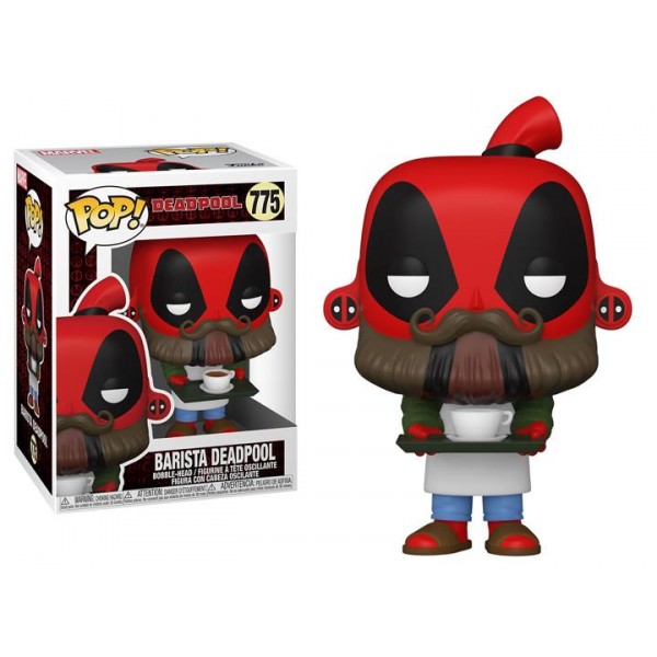 Коллекционная фигурка Funko POP! Bobble Marvel Deadpool 30th Coffee Barista 54653