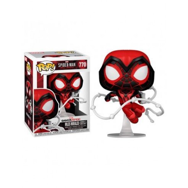 Коллекционная фигурка Funko POP! Bobble Marvel Games Miles Morales Miles Crimson Cowl Suit 50155