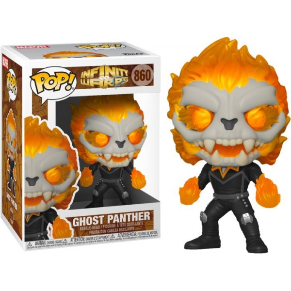 Коллекционная Фигурка Funko POP! Marvel Avengers Infinity Warps Ghost Panther 52008 Джонни Блейз