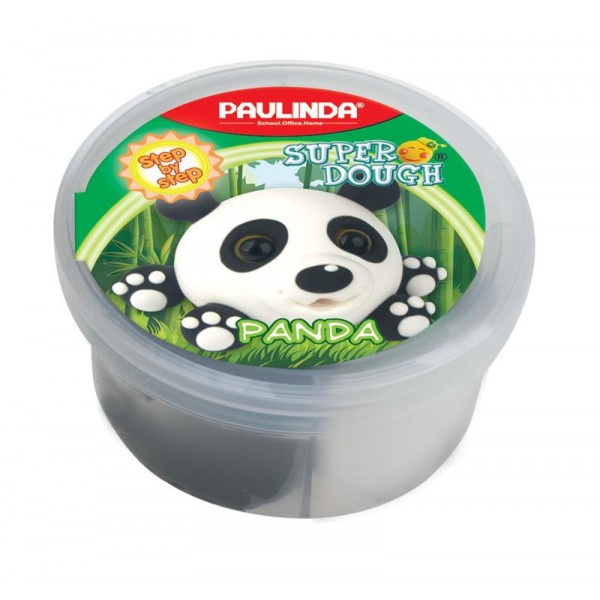 Масса для лепки Paulinda Super dough 40г Панда PL-081394-7