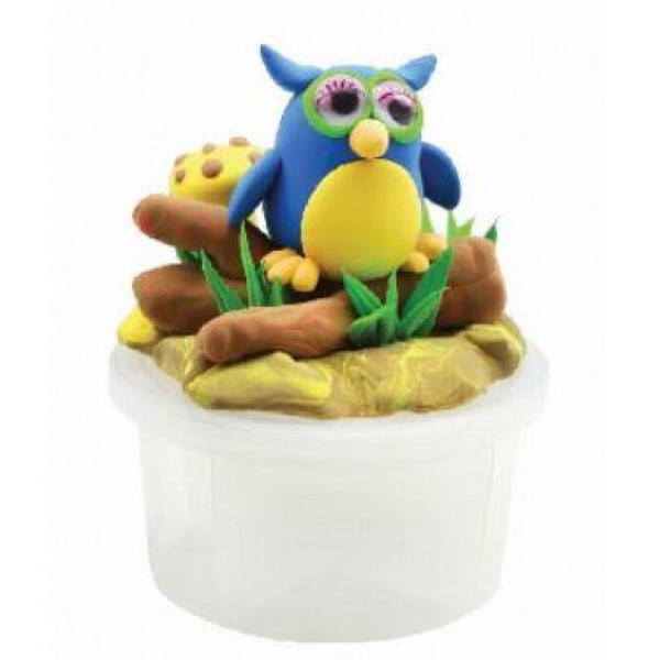 Масса для лепки Paulinda Super Dough Happy land 75г Сова PL-081165-1