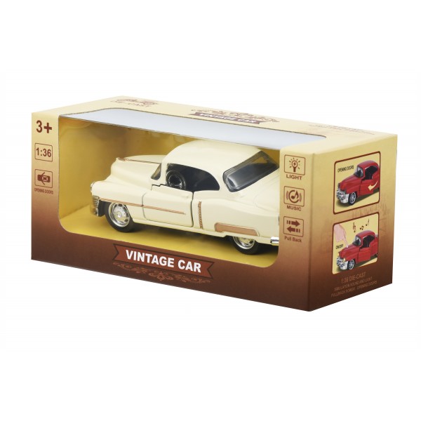 Автомобиль Same Toy Vintage Car Бежевый 601-4Ut-1