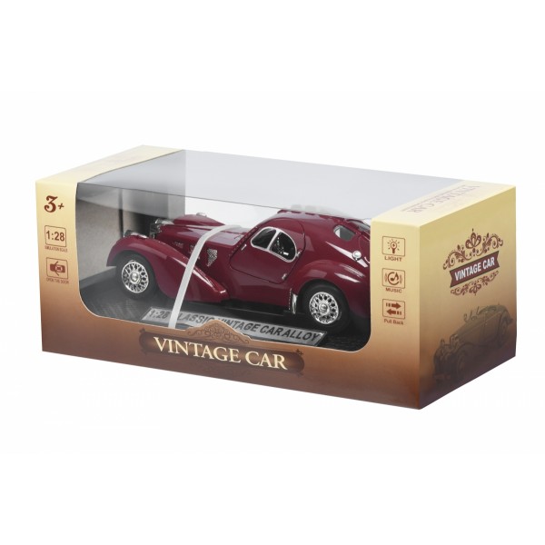Автомобиль Same Toy Vintage Car Бордовый HY62-2AUt-4