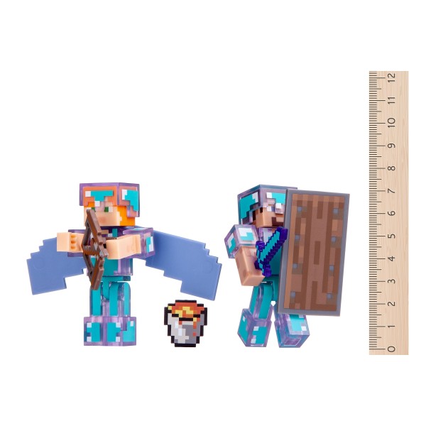 Игровая коллекционная фигурка Minecraft Steve & Alex 16472M