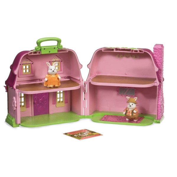 Игровой набор Lil Woodzeez Цветочный дом и Семья Кроликов 6103M