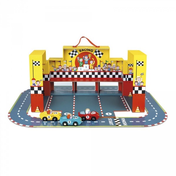 Игровой набор с треком Janod Гонки J08554