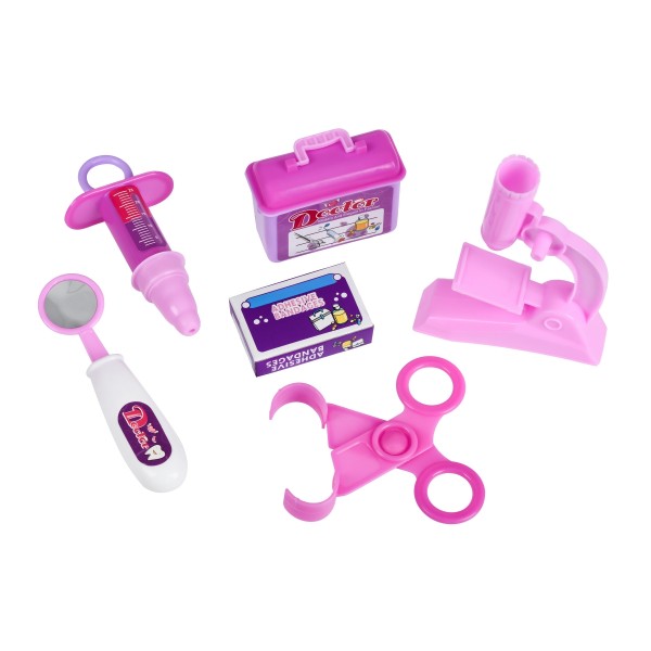 Игровой набор Same Toy Доктор в кейсе розовый 7735BUt
