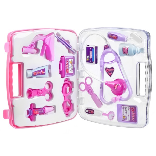 Игровой набор Same Toy Доктор в кейсе розовый 7735BUt
