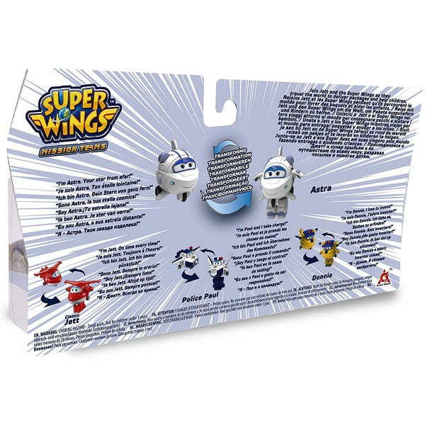 Игровой набор Super Wings Супер крылья Джетт, Пол, Донни строитель EU720040H