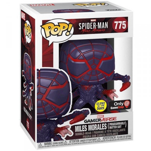Коллекционная фигурка Funko POP! Bobble Marvel Games Miles Morales Miles Programmable Matter Suit (GW) (Exc) 54436