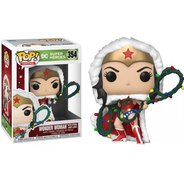 Коллекционная фигурка Funko Pop! DC: Holiday: Wonder Women with Lights Lasso FUN2549681