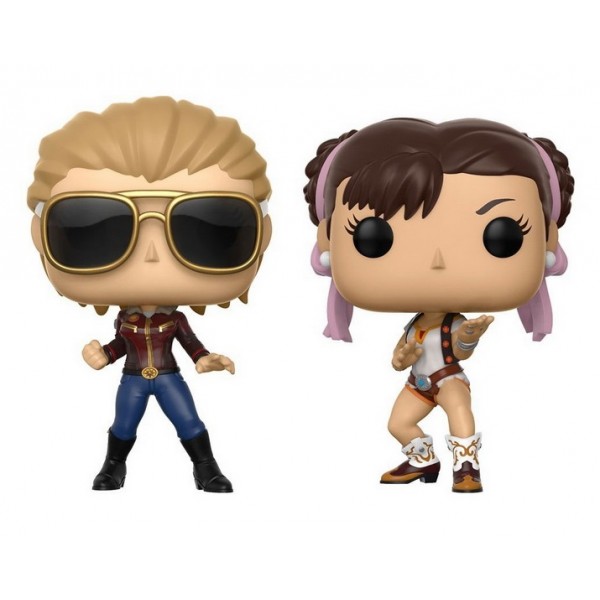 Коллекционная фигурка Funko POP! Vinyl 2-Pack: Cap vs. Mavl: Captain Marvel vs Chun-Li 22767