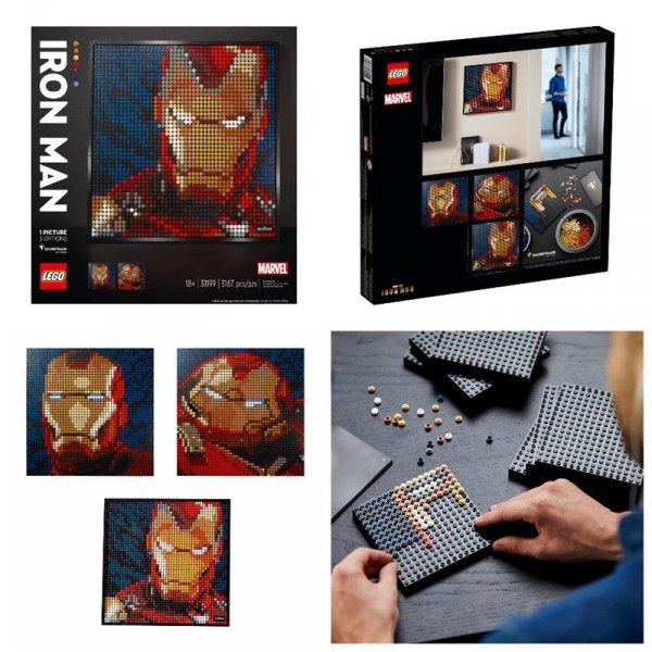 Конструктор LEGO Art Marvel studios Железный человек 31199