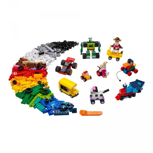 Конструктор LEGO Classic Кубики и колёса 11014