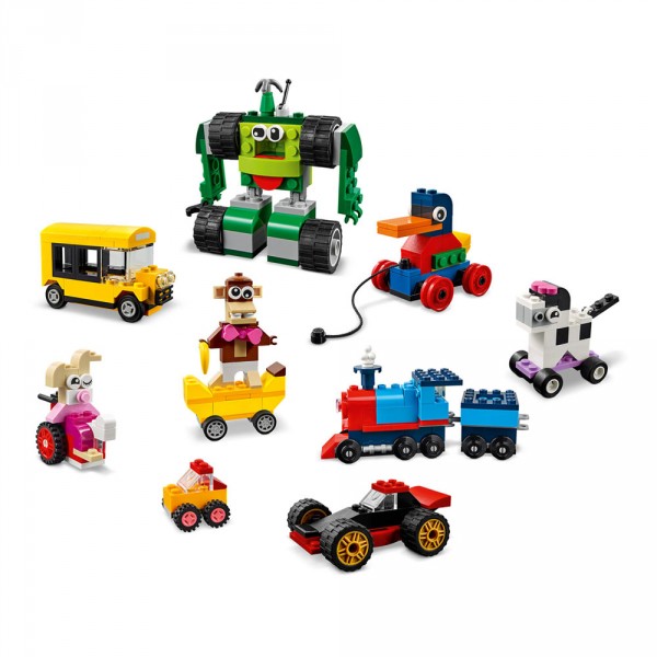 Конструктор LEGO Classic Кубики и колёса 11014