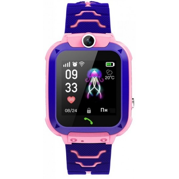 Детские телефон-часы с GPS трекером GOGPS ME K16S Розовые