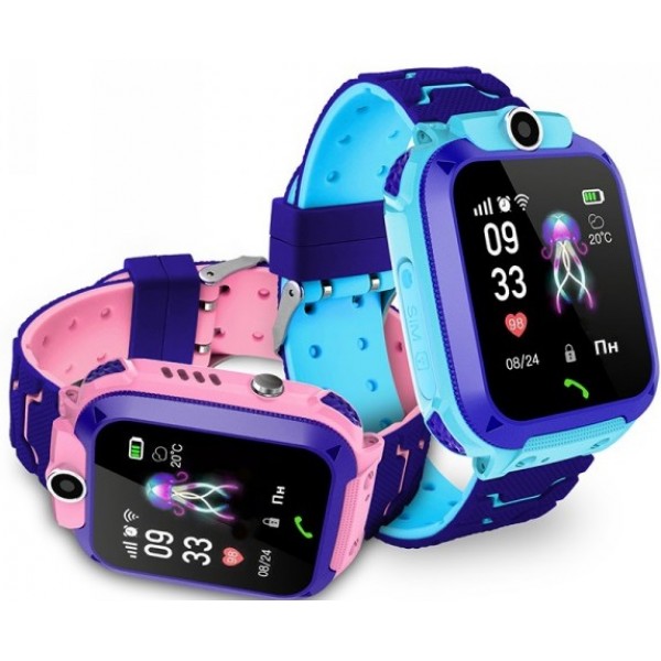 Детские телефон-часы с GPS трекером GOGPS ME K16S Розовые