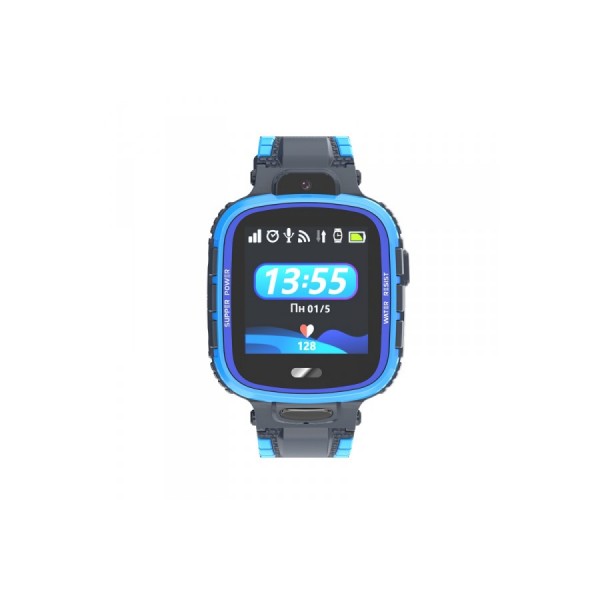 Детские телефон-часы с GPS трекером GOGPS ME K27 Синие