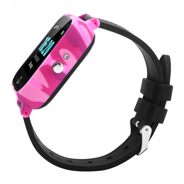 Телефон-часы с GPS трекером GOGPS T01 Термометр розовые