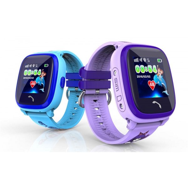 Детские телефон-часы с GPS трекером GOGPS ME K25 Синие