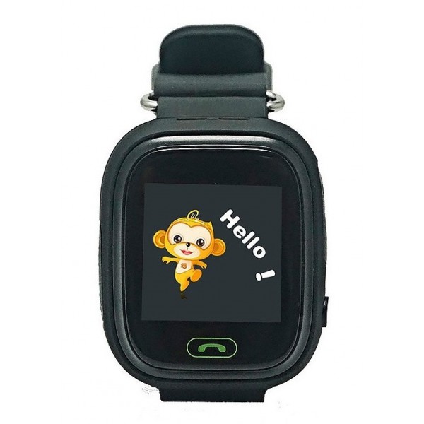 Детские телефон-часы с GPS трекером GOGPS К04 Черные