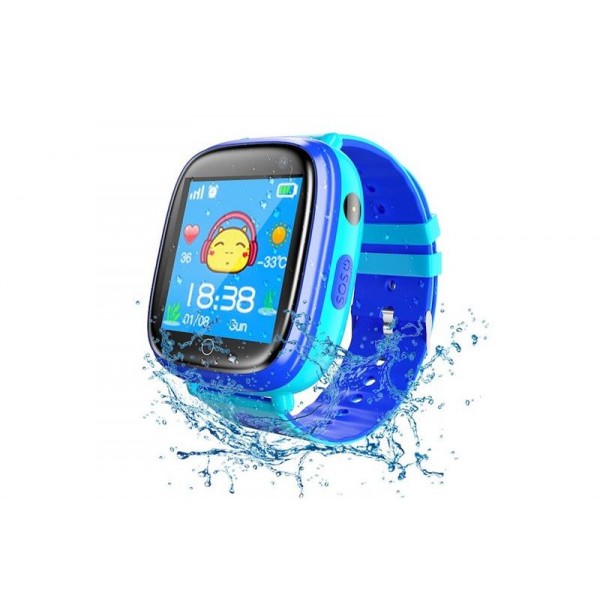 Детские телефон-часы с GPS трекером GOGPS ME K14 Синие