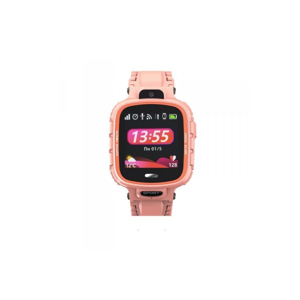 Детские телефон-часы с GPS трекером GOGPS ME K27 Розовые