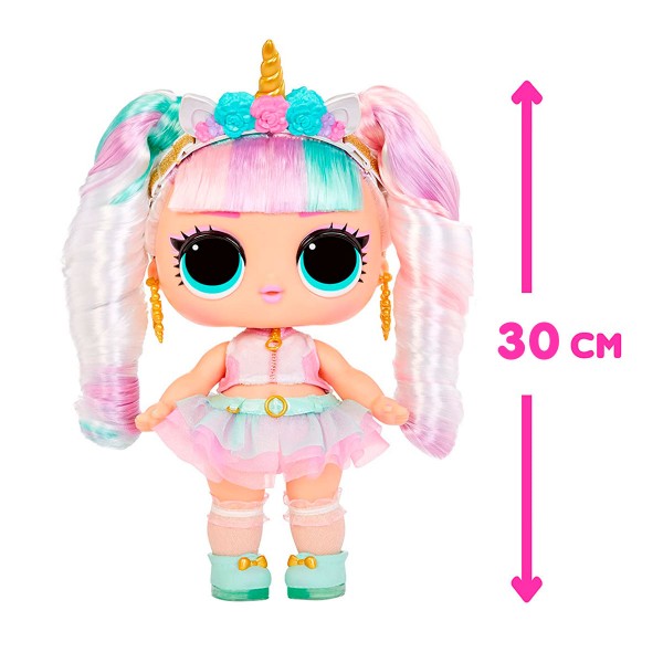 Игровой набор с мега куклой LOL Surprise "Big Baby Hair Hair Hair" - Единорог Лол 579717