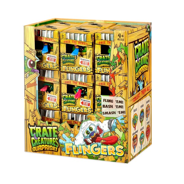 Интерактивная Игрушка Crate Creatures Surprise! Серии "Flingers" - Кросис 551805-C