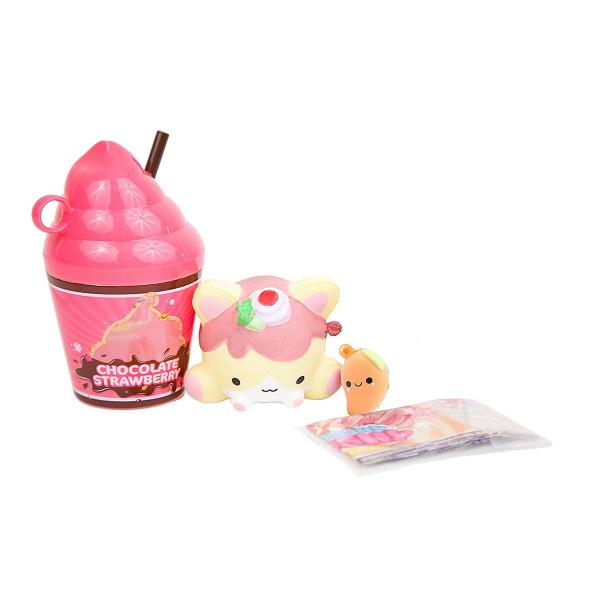 Набор ароматных игрушек-антистресс Smooshy Mushy-Сквиш-Мякиш серии"СТАКАНЧИК СМУЗИ"S2(2 сквиши,акс.) 174933-R2N