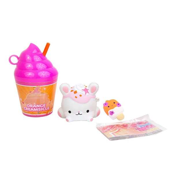 Набор ароматных игрушек-антистресс Smooshy Mushy-Сквиш-Мякиш серии"СТАКАНЧИК СМУЗИ"S2(2 сквиши,акс.) 174933-R2N