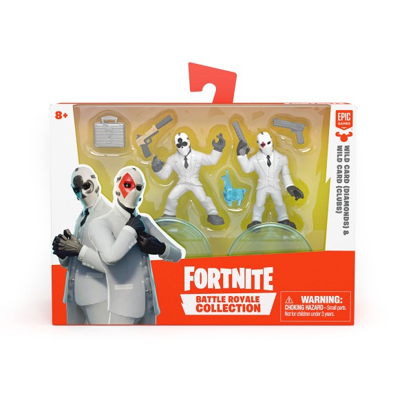 Набор игровых фигурок Fortnite - Козырь с красной маской Бубны и Козырь с черной Маской Трефы 63542