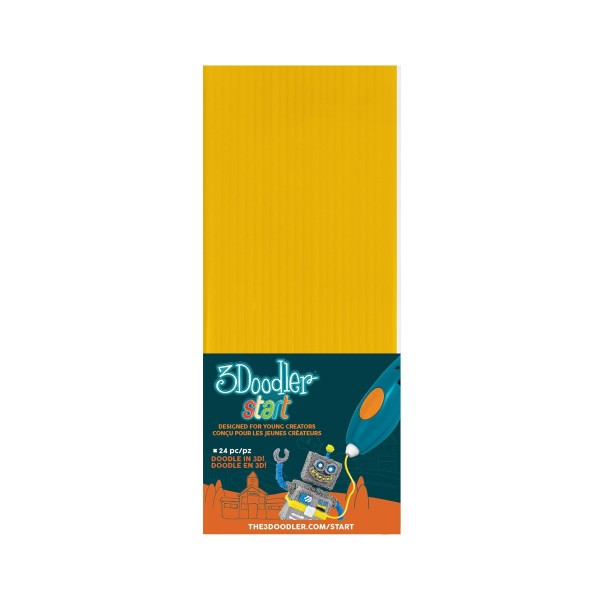 Набор стержней для 3D-ручки 3Doodler Start (желтый, 24 шт) 3DS-ECO04-YELLOW-24 –А
