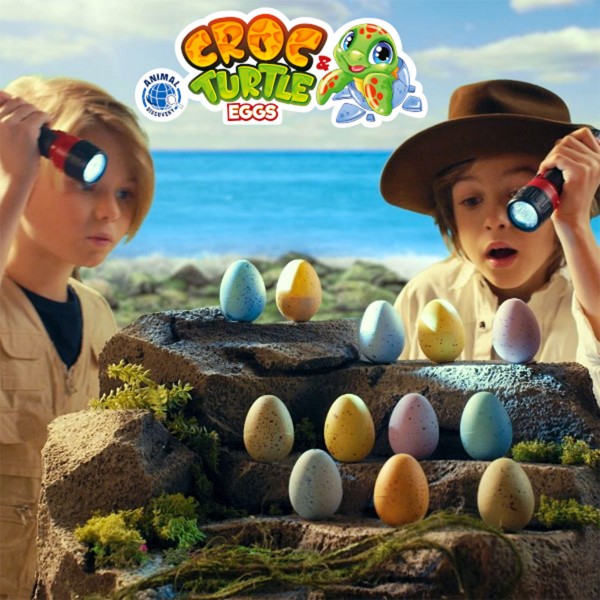 Растущая игрушка в яйце «Croc & Turtle Eggs» - Крокодилы и черепахи T070-2019