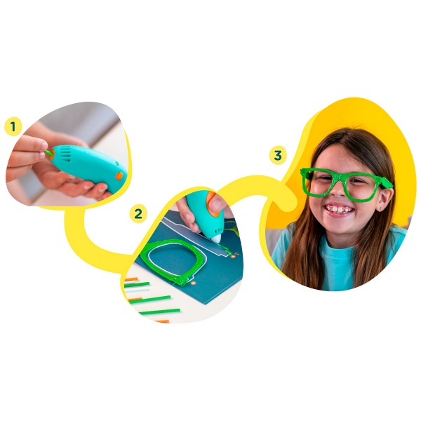 3D-ручка 3Doodler Start Plus для детского творчества базовый набор - Креатив SPLUS