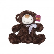 Мягкая игрушка - Медведь (коричневый, с бантом, 33 cm) 330