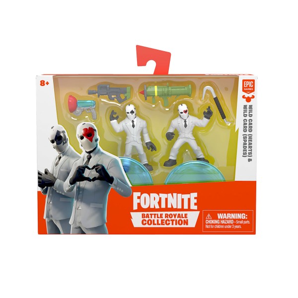 Набор игровых фигурок Fortnite - Козырь с красной Маской Сердце и Козырь с Черной Маской Пика 63541