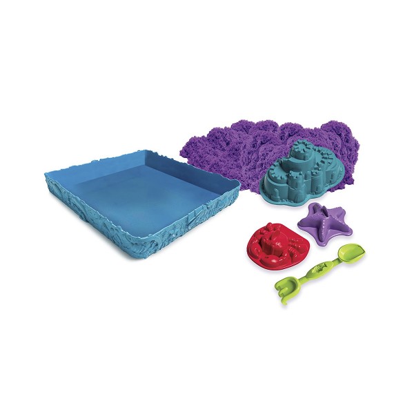 Набор песка для детского творчества -Kinetic Sand Замок Из Песка (фиолетовый, 454 г, формочки, лото 71402P
