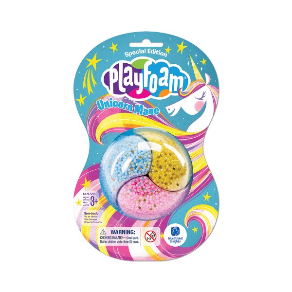 Набор шарикового пластилина Educational Insights Playfoam - Грива единорога EI-9729-1