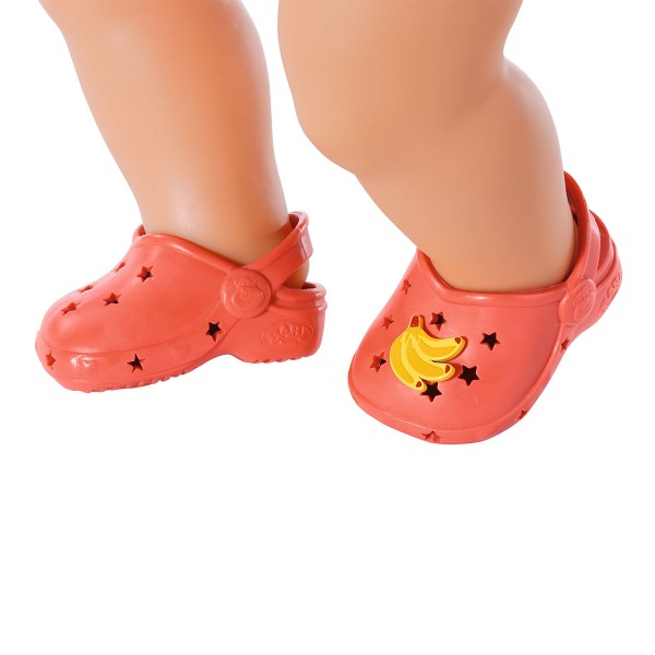 Обувь для куклы Baby Born - Праздничные сандалии с значками (красные) 828311-3